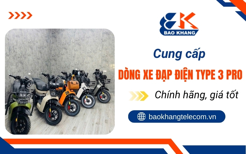dòng xe đạp điện type 3 Pro