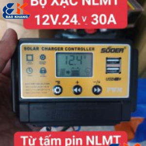 Bộ xạc 12 đến 24vol 30A từ tấm pin năng lượng mặt trời