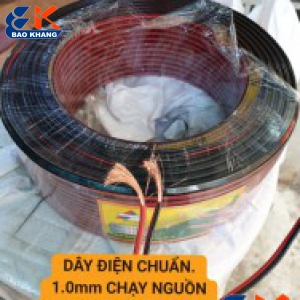 DÂY ĐIỆN CHUẨN 1,0MM CHẠY CHO CAMERA,,,CUỘN 100M