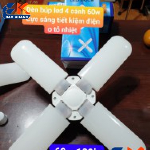 ĐEN BÚP LED 4 CÁNH 45W XÀI ĐIỆN 220VOL