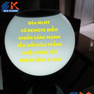 ĐÈN NLMT CÓ ĐIỀU KHIỂN REOMOTE CẦU TRÒN,LẮP TRỤ CỔNG,SÂN VƯỜN…