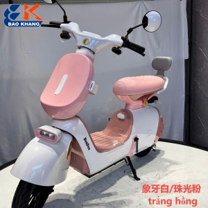 XE ĐIỆN K2 MÀU TRẮNG HỒNG