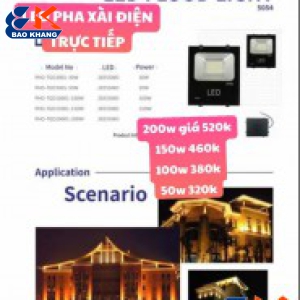 LED PHA XÀI ĐIỆN TRỰC TIẾP 220VOL 50W,100W,150W,200W LED COB LOẠI MỚI CỰC SÁNG KHÔNG TỎ NHIỆT