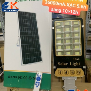 ĐÈN NĂNG LƯỢNG MẶT TRỜI 200W – NLTM – PIN 36000MA TỐI TỰ SÁNG TRỜI SÁNG TỰ TẮT,SỬ DỤNG SÁNG 10.12H