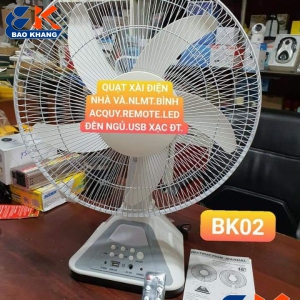 QUẠT BK02 NĂNG LƯỢNG MẶT TRỜI HOẶC ĐIỆN 220VOL,QUẠT CỰC MẠNH ÊM