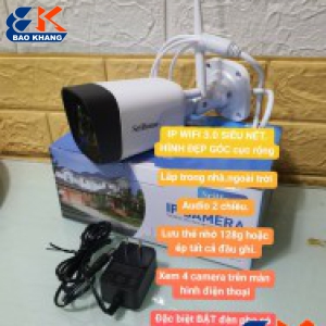IP WIFI 3.0 HÌNH CỰC ĐẸP LẮP TRONG NHÀ, NGOÀI TRỜI,HÀNG CHUẨN ÍT HƯ VẶT,LƯU THẺ NHỚ ÉP ĐẦU GHI