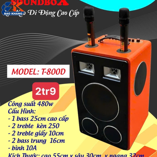 LOA KARAOKE SOUNDBOX MODEL T-800D