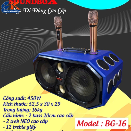 LOA KARAOKE SOUNDBOX MODEL: BG-16