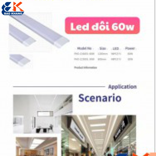 LED ĐÔI 60-W 220VOL CỰC SÁNG KHÔNG TỎ NHIỆT