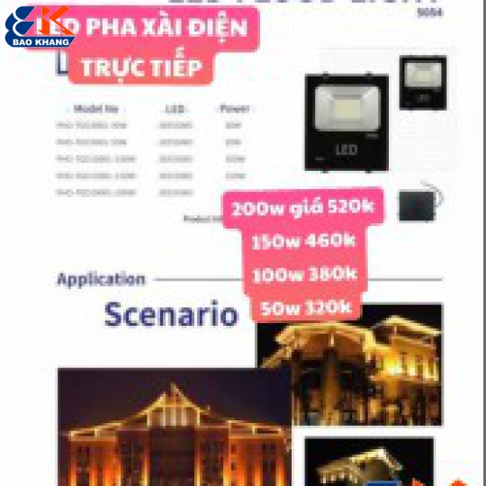 LED PHA XÀI ĐIỆN TRỰC TIẾP 220VOL 50W,100W,150W,200W LED COB LOẠI MỚI CỰC SÁNG KHÔNG TỎ NHIỆT